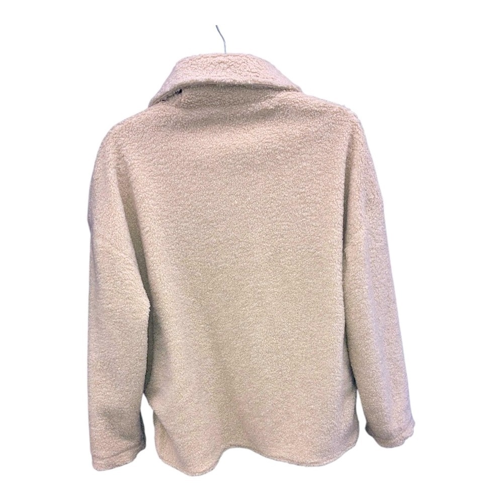 Cozy Cream Fleece Jacket size medium - Picture 4 of 4